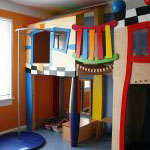 Spielhaus mit zweiter Ebene aus Birke Multiplex, lackiert  Bild 2