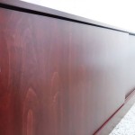 Garderobe aus Birkoplex, gebeizt und lackiert Bild 2