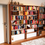 Regal und Wandpanel aus massiver Eiche, gewachst Bild 2
